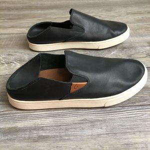 OLUKAI Pehuea Women's Slip On Sneakers Casual Everyday Shoes Sz 8 Drop-in Heel